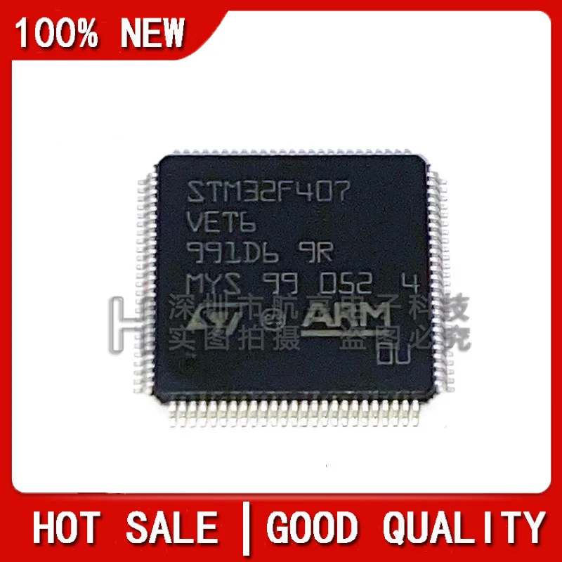 

5PCS/LOT New Original STM32F407VET6 STM32F407VE STM32F407 407VE LQFP-100 Cortex-M4 Chipset