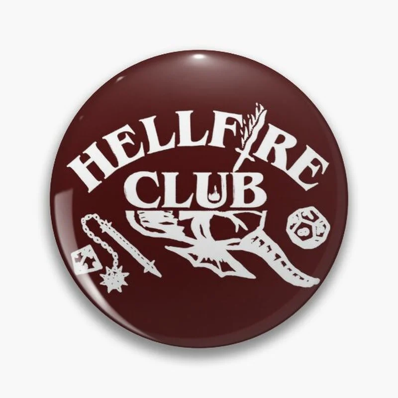 

Munson Eddie pin HELLFIRE CLUB Customizable Soft Buckle Pin Decorative Gift Hat Badge Lapel Brooch