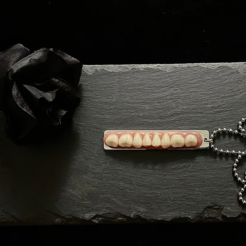 Парное ожерелье из стерлингового серебра с зубцами КПК мужское и женское