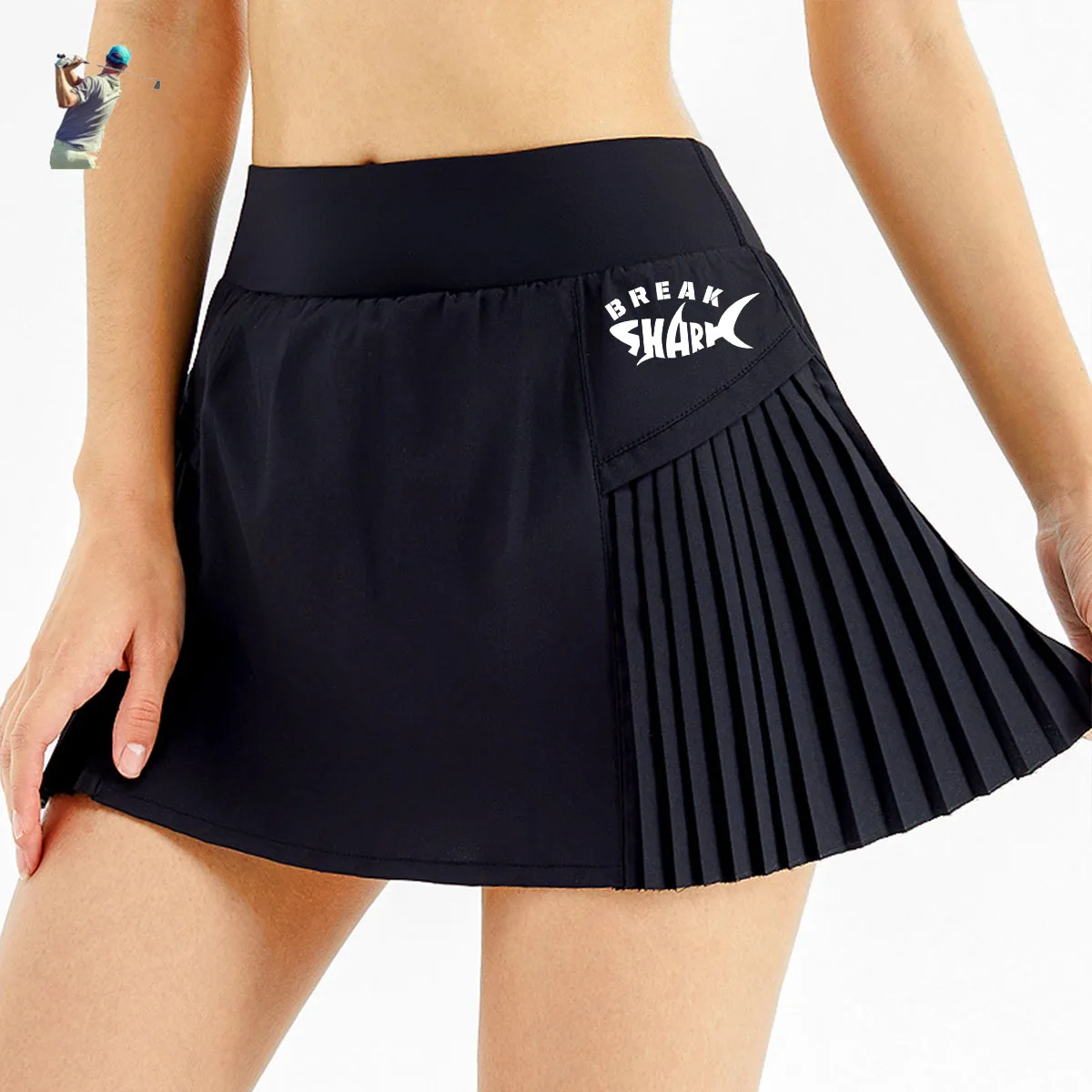 

Golf Skirts Lolita Style Girls Tennis Skirt Mini Cute A-line Golf Skirt Short