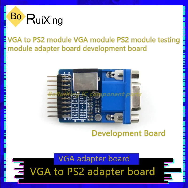 

5PCS/LOT VGA-PS2-Board VGA To PS2 Module VGA Module PS2 Module Testing Module Adapter Board Development Board