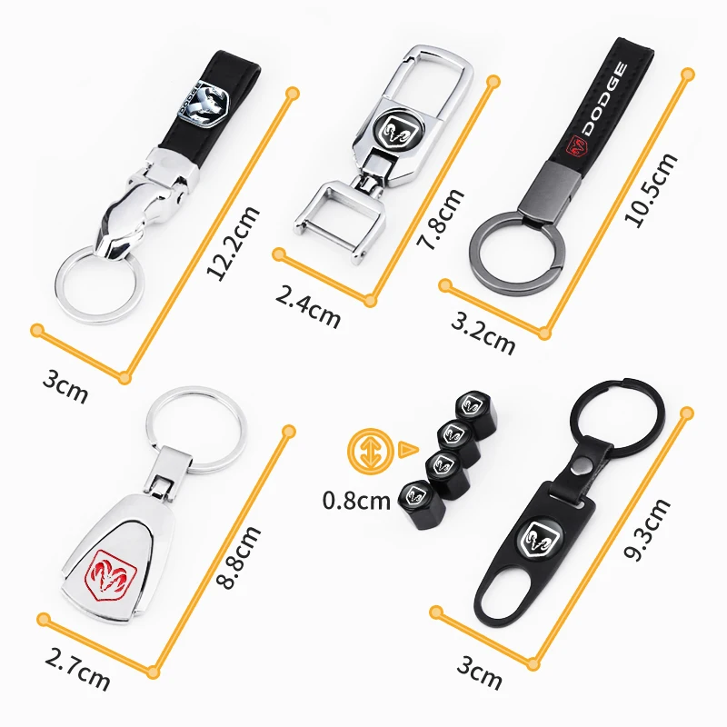 Аксессуары для автомобиля 3D из сплава брелок ключей Dodge Ram 1500 2500 3500 2010 Challenger Avenger SXT