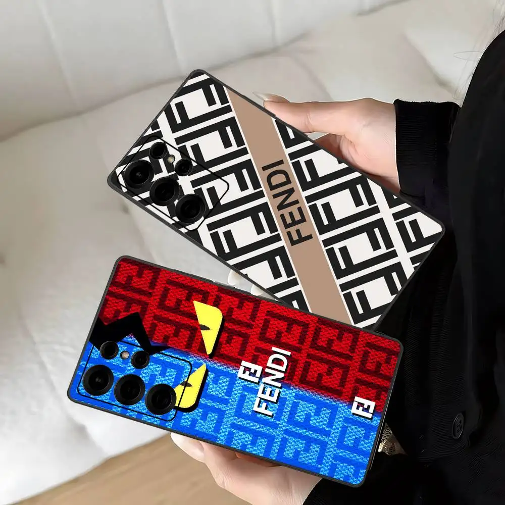 Роскошный чехол для телефона с логотипом F-fendi для Samsung S24 FE, S25 Ultra, S20 Lite, S21, S30, S22, S23, S24, S22 Ultra 5G (art.: 3920dc2d54286) - 3920dc2d54286