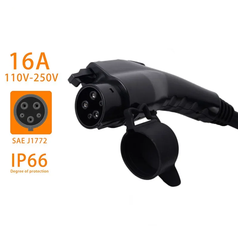 Вилка зарядного устройства для электромобилей SAE J1772, разъем типа 1, 16 А, 3,5 кВт, 32 А, 7 кВт для зарядной станции для электромобилей, EVSE Wallbox