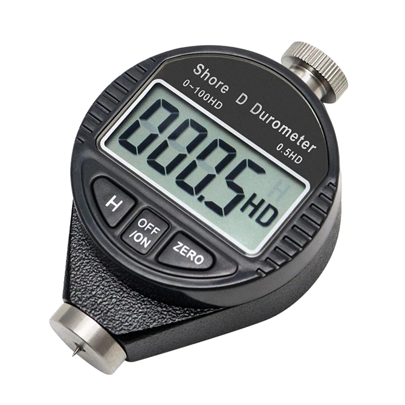 

0-100HD Shore D Hardness Durometer Digital Durometer Scale With Large LCD Display For Rubber, Plastics, Flooring, Tire