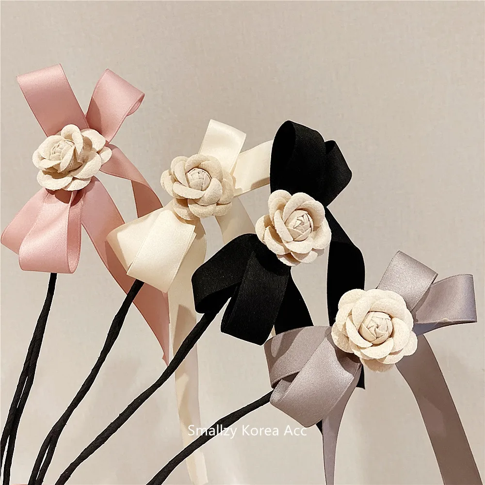 

Elegant Ribbon Bow Flower Hair Curler For Women Sweet Fabric Bowknot Braid Hair Bun Hairstyle Tool Headband Hair Accessories