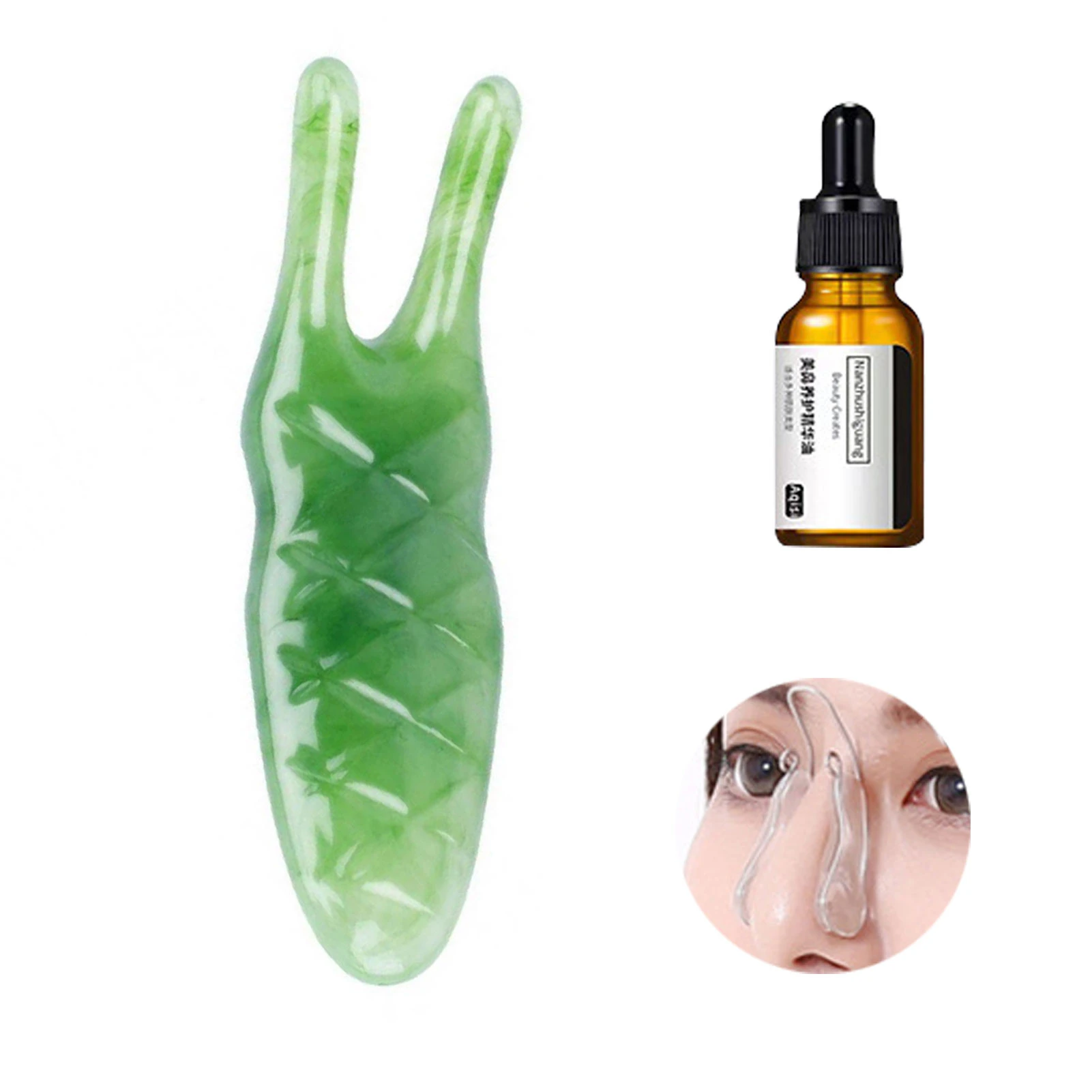 

Ортопедический зажим для формирования фиксации, Безопасный инструмент для красивой фиксации, силиконовый массажер для носа и масло