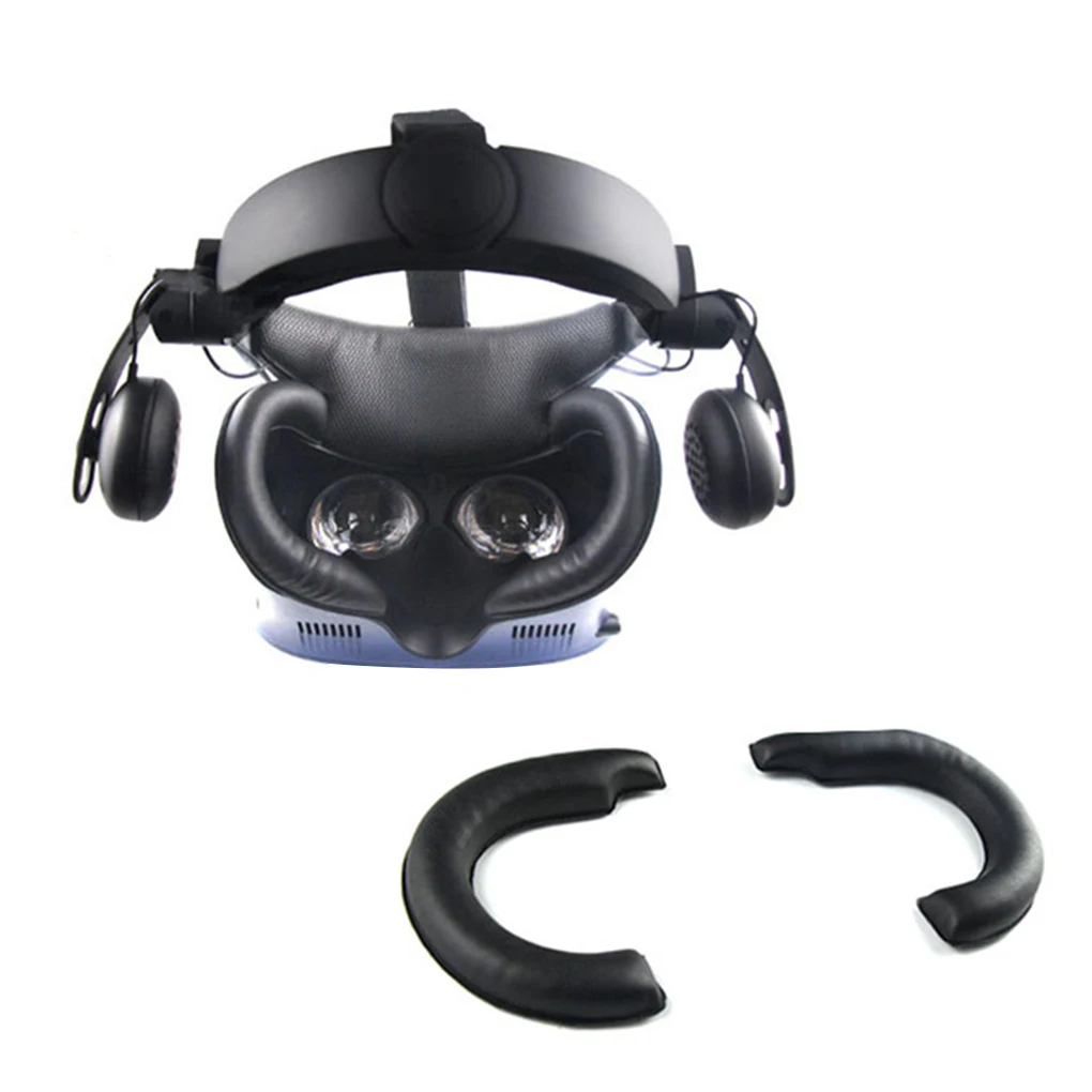

Soft PU Leather Eye Mask Sweat-proof Mat VR Eye Face Cover Pad Replacement for VIVE Cosmos