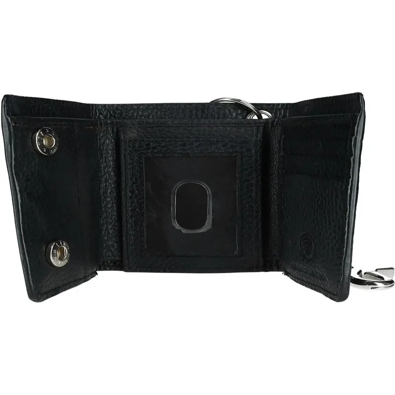 

High Quality Grain Leather RFID Trifold Chain Wallet For Men - Beautiful & Durable Mens Wallet Perfect For Everyday Use.