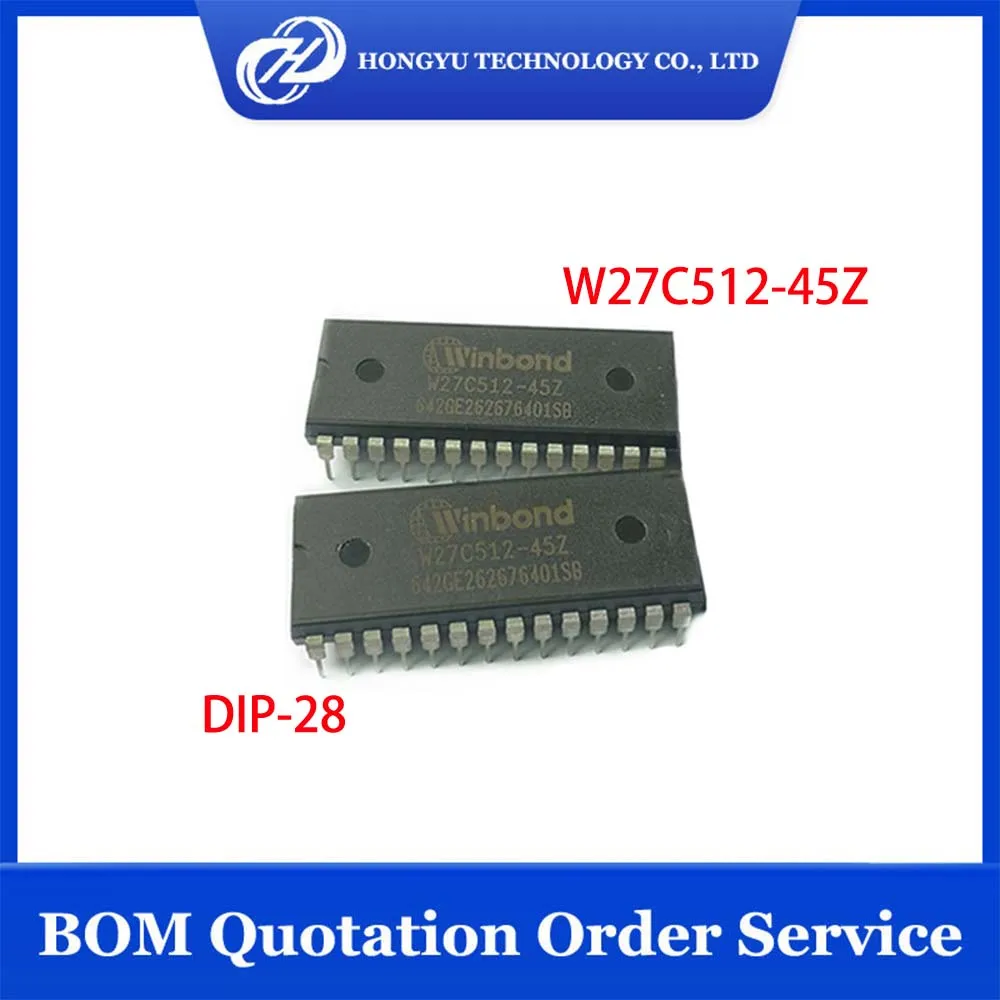 1 - 10 Pieces New IC EEPROM W27C512-45Z W27C512 27C512-45Z DIP-28 512KBIT PARALLEL Memory | Integrated Circuits