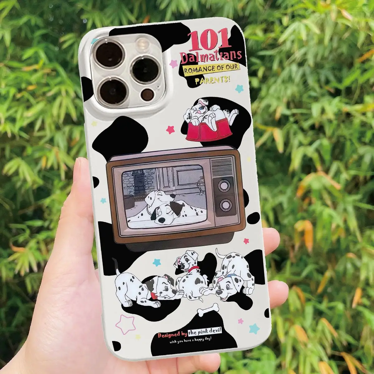

Cartoon Vintage Cow Dalmatian Phone Case for IPhone 14 11 12 13 Pro Max Korean Cute Animal Dogs Phone Case for IPhone XR XS MAX