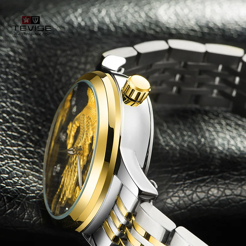 Waterproof Eagle Watch automatic mechanical watch Men's Golden Fashion Dragon and Phoenix Couple Watch
