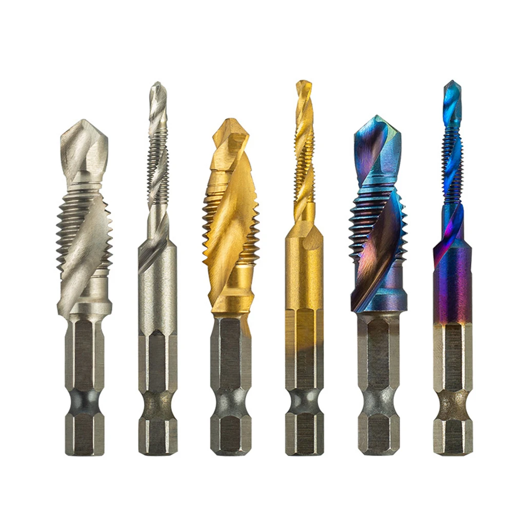 6 шт. композитный кран 35 мм с шестигранной ручкой 4341 высокоскоростное сверление