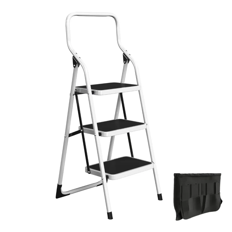 

Pentagon Tools 3-Step Portable Folding Stool - Heavy-Duty Step Stool Ladder ladder ladder for home