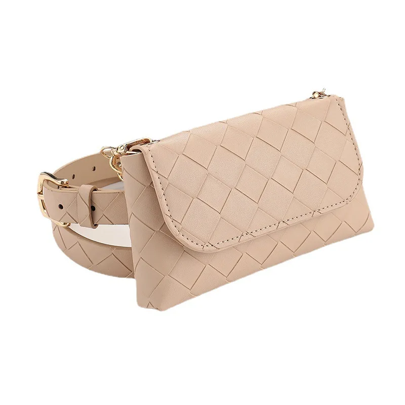 Модная Яркая Цветная косметика поясная сумка клетчатый женский ремень с пряжкой