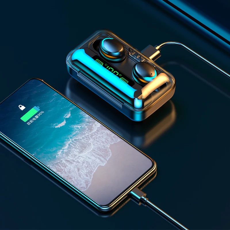 Беспроводные Bluetooth-наушники F9-5C 9D стерео спортивные наушники TWS беспроводные