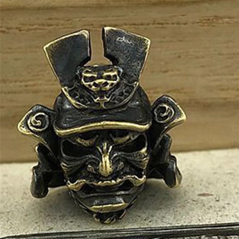 Латунная грима самурайский Паракорд нож бусины ежедневное использование