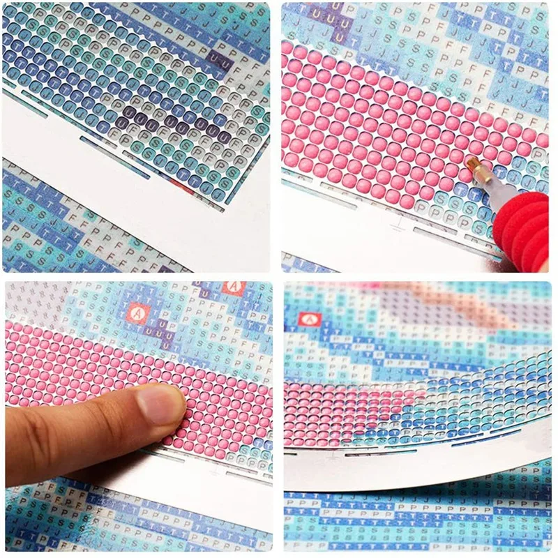 2Pcs 5D Diamond Painting Ruler Tool And 1Pc Fix Tools DIY For