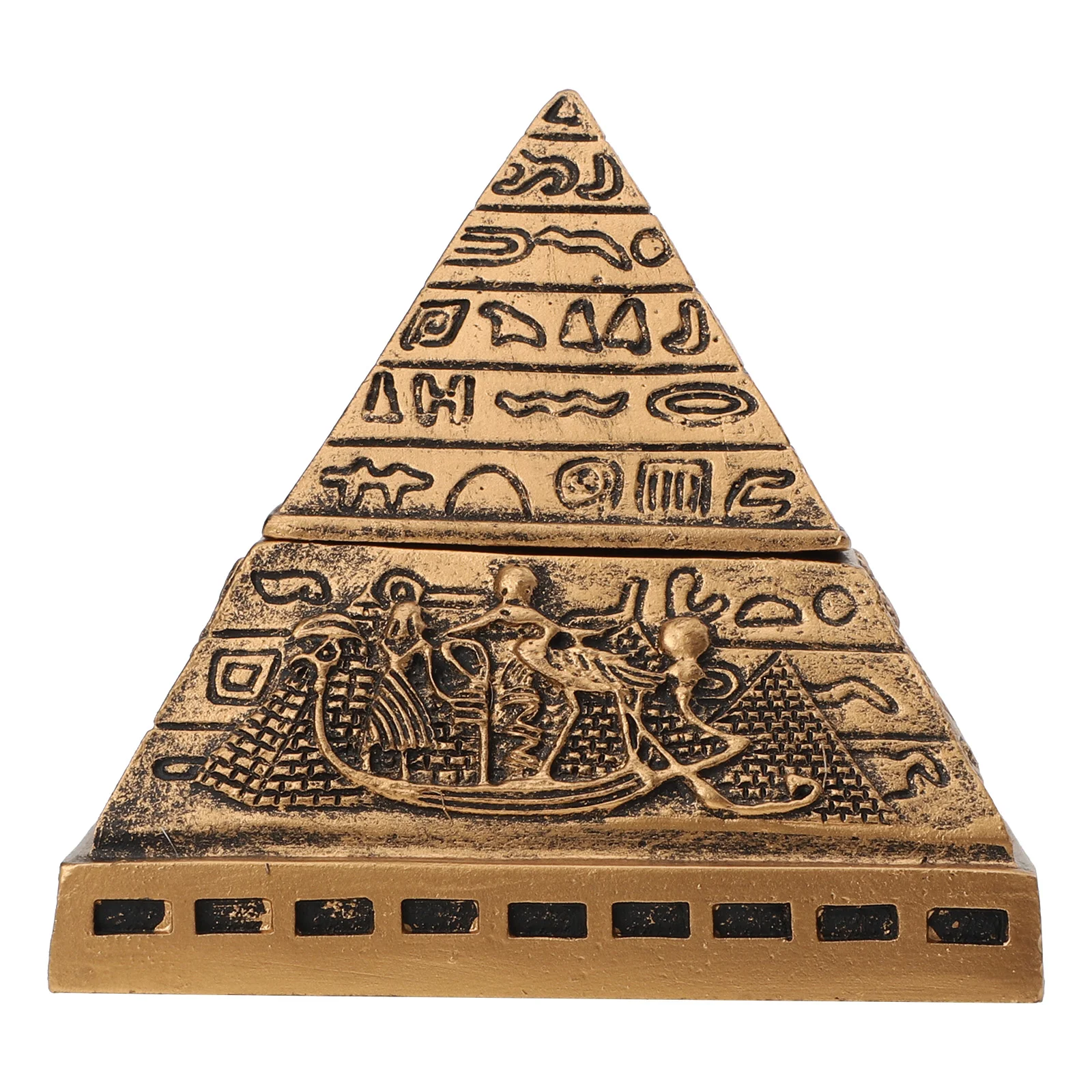 First Aid Case Vintage Home Decor Table Decor Pyramid Learning Model Organizer Egyptian Statue