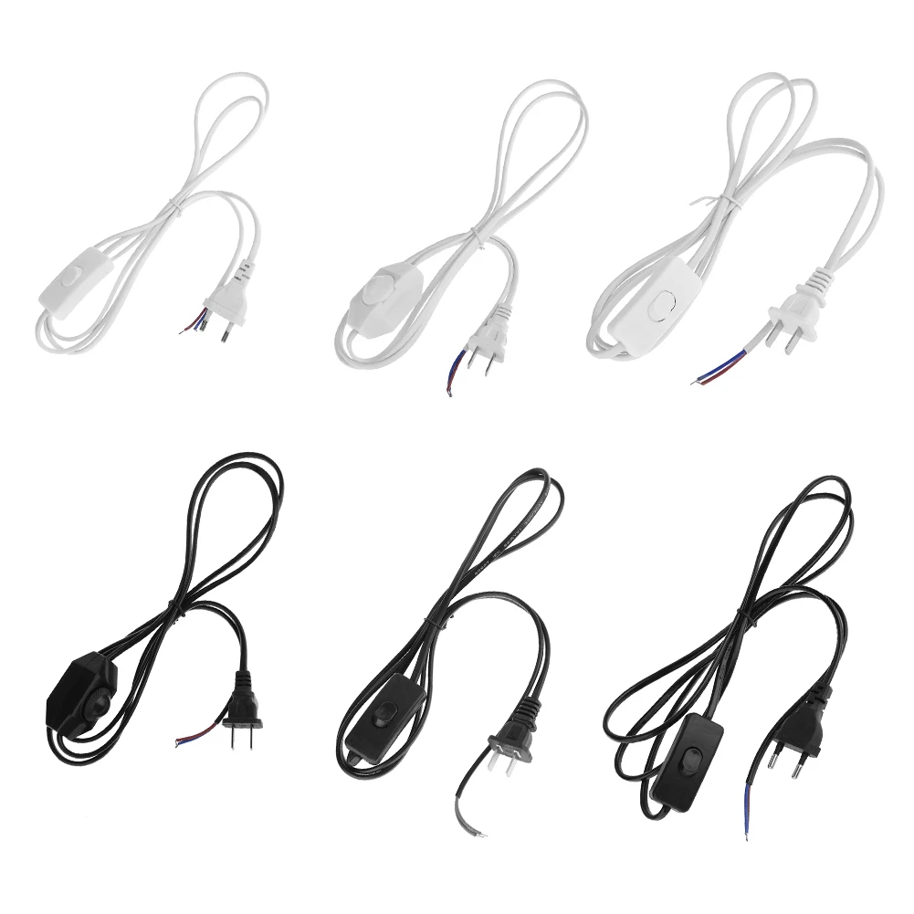 

1.8m Dimmable Switch Power Cord Cable with ON/OFF Dimmer Switch Chinese Plug/EU Plug Power Cord for Table Lamp