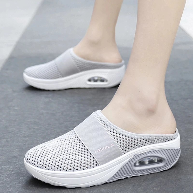 

Women's Sandals Fashion Women's Slippers Wedge Platform Shoes Sandals Women's Slippers Breathable Mesh Light Women's Shoes 2022