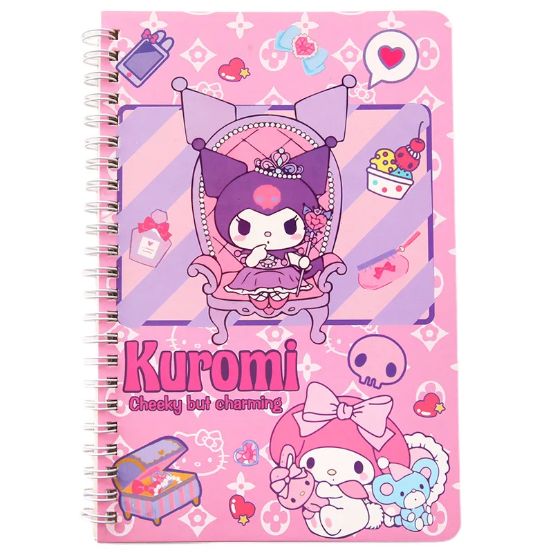Блокнот Sanrio аниме Kuromi Cinnamoroll 4 шт. школьные и офисные принадлежности Канцтовары
