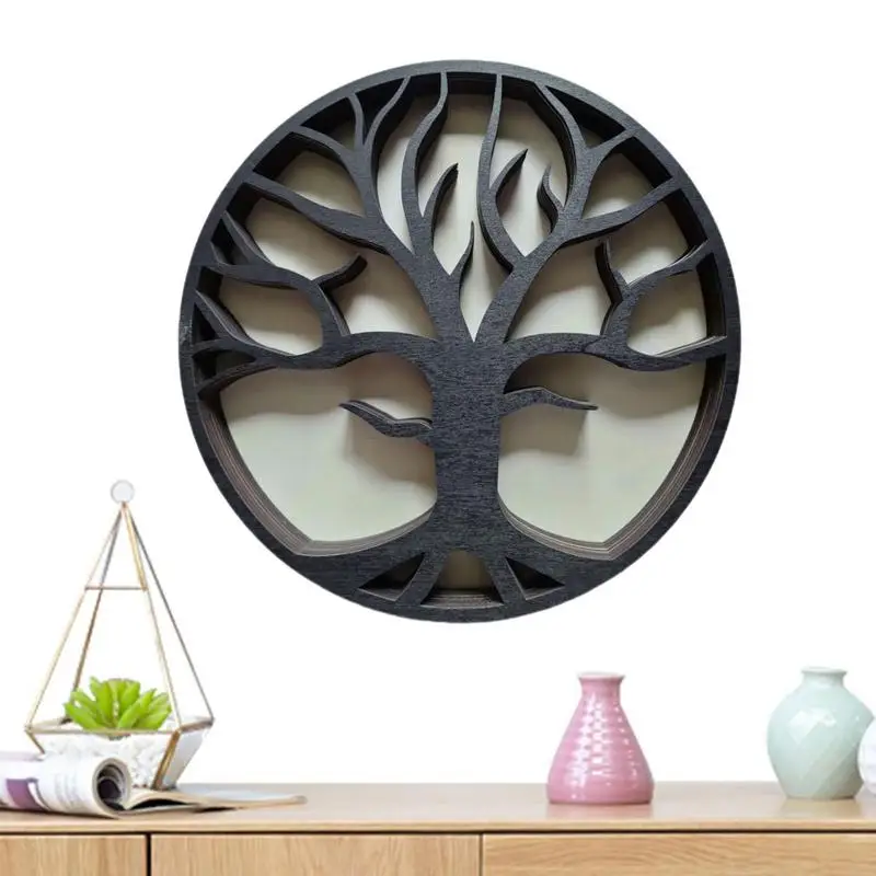 

Wall Crystal Shelf Cute Wooden Wall Shelf Crystal Display Organizer Hanging Floating Shelves For Living Room Decor Gift