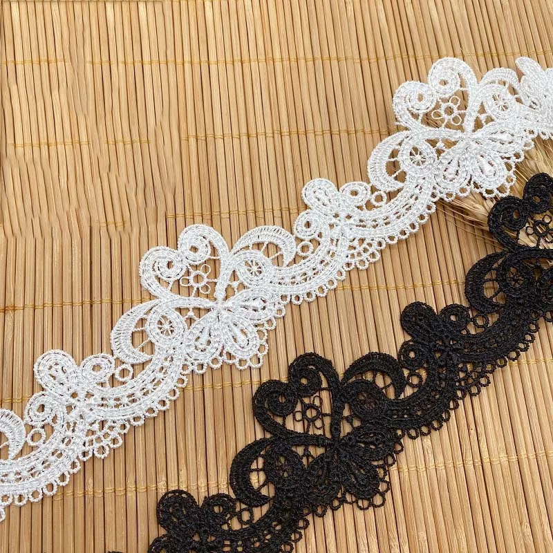 

30Yards Polyester Retro French Water Soluble Lace Trim DIY Wedding Dress Clothing Accessories