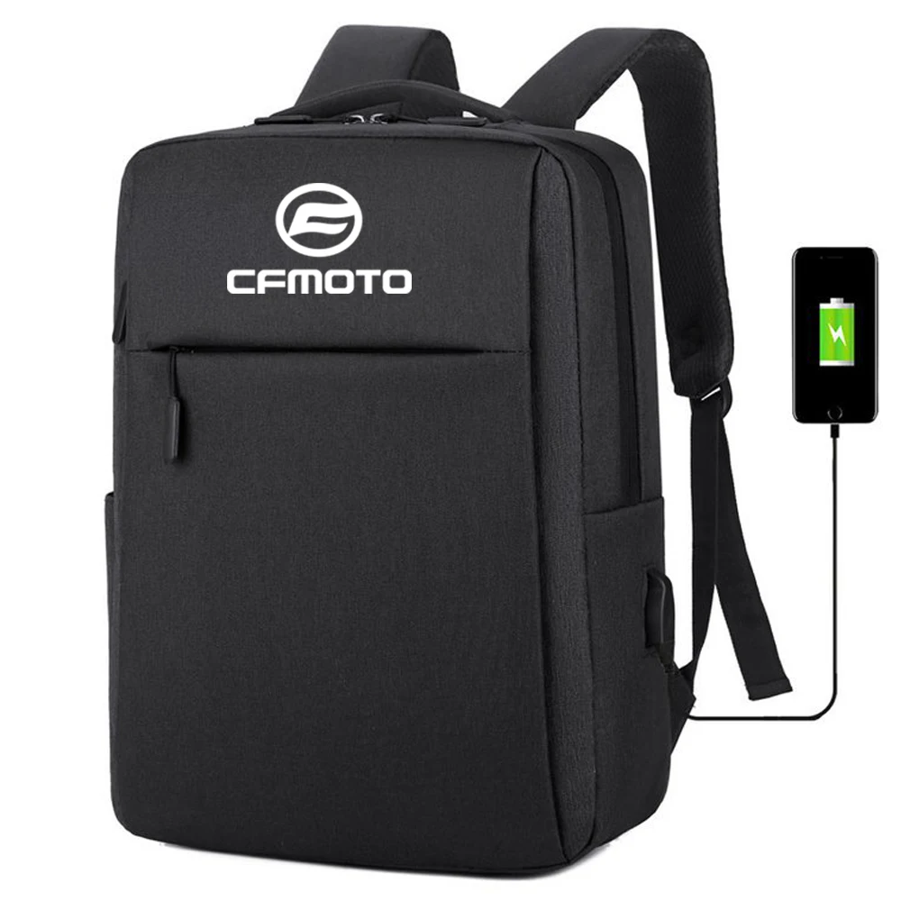 

FOR Cfmoto Logo 2023 New Waterproof backpack with USB charging bag Men's business travel backpack