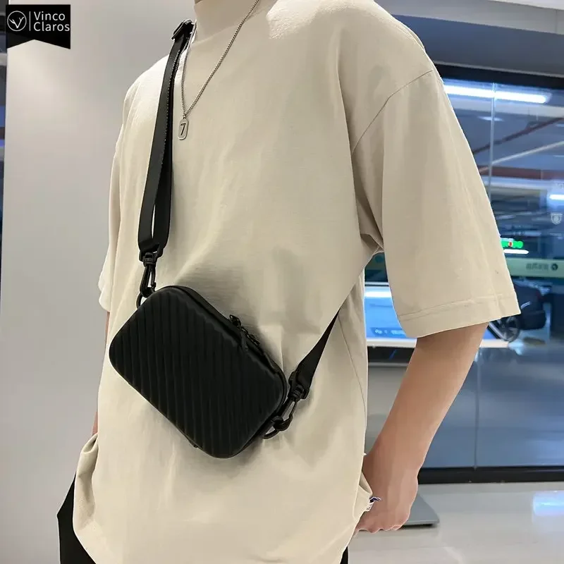 

Простая легкая сумка-футляр VC, модная сумка на плечо в диагональную полоску в стиле унисекс, Мягкая Компактная мужская сумка-мессенджер