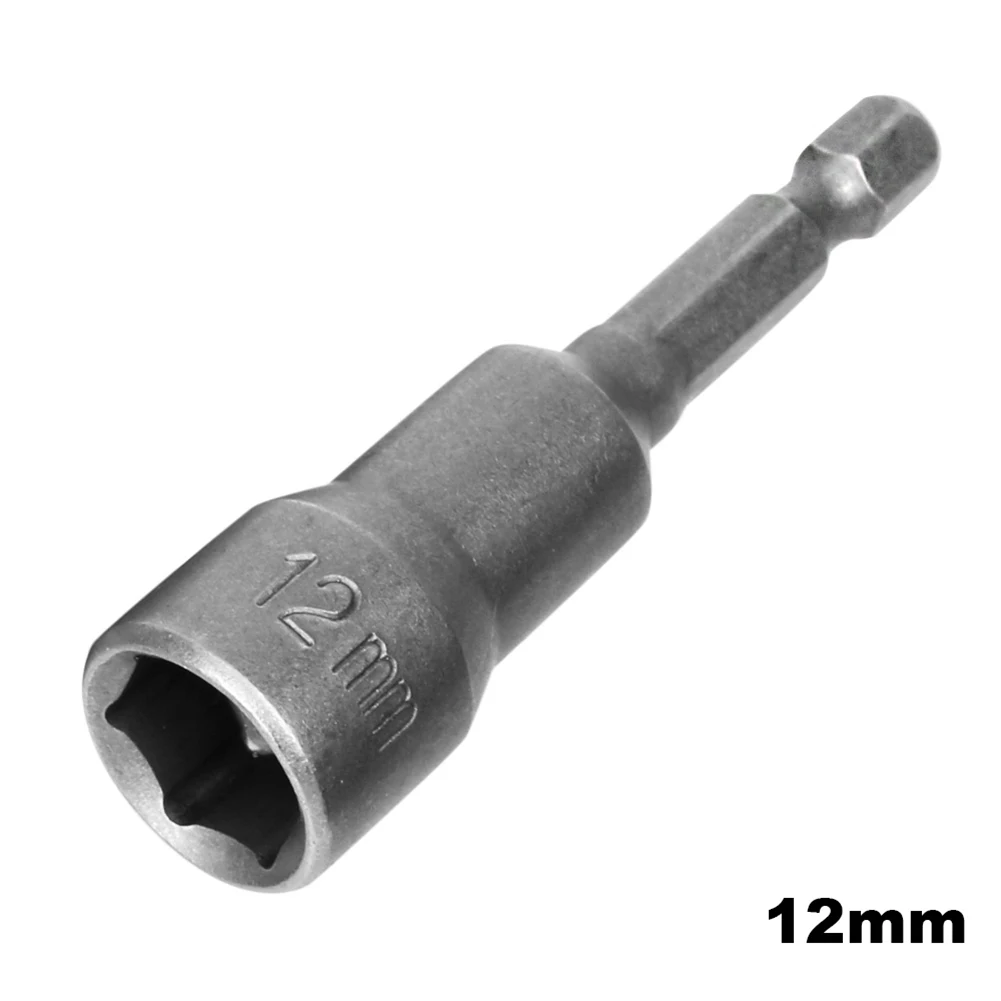 

Drill Bit Adapter 6-14mm Chromium Vanadium Alloy Steel Screwdriver Extension For Power Drills Screwguns Power Tool Accessories