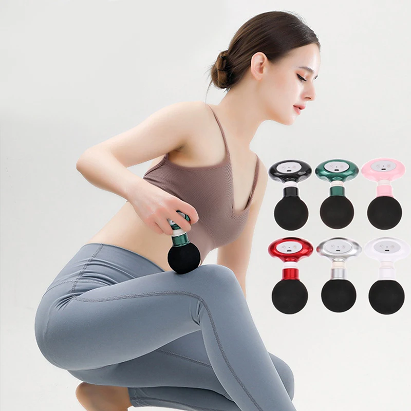 

Массажный пистолет с двумя кнопками, 6-Скоростной ударный Массажер для глубоких тканей, массажер для мышц, пистолет для облегчения боли в те...