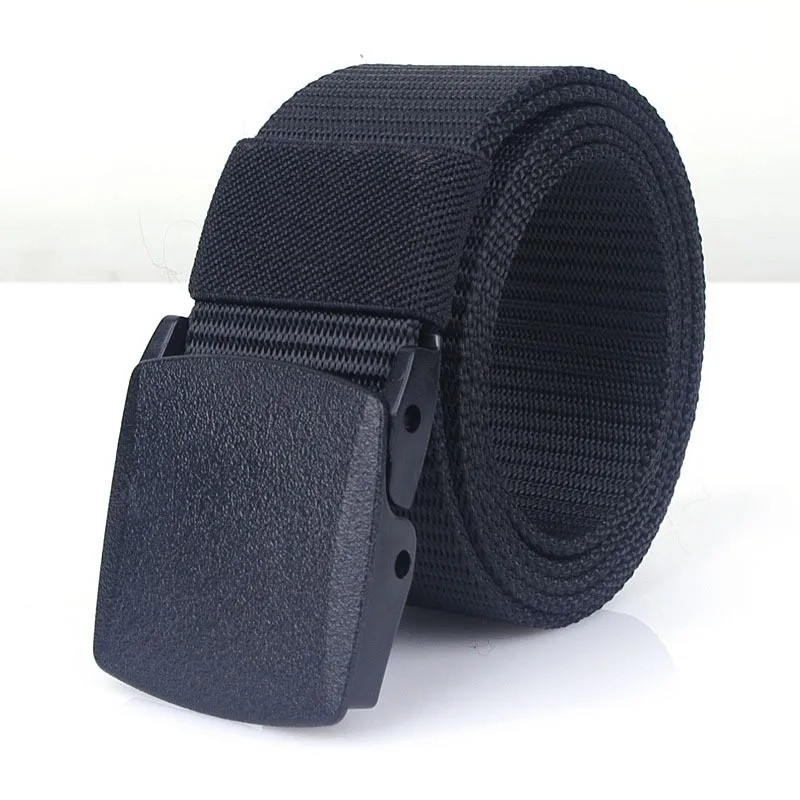 

Super Plus Size 105-170cm Plastic Automatic Buckle Nylon Male Army Tactical Belt Mens Military Waist Canvas Belts High Quality