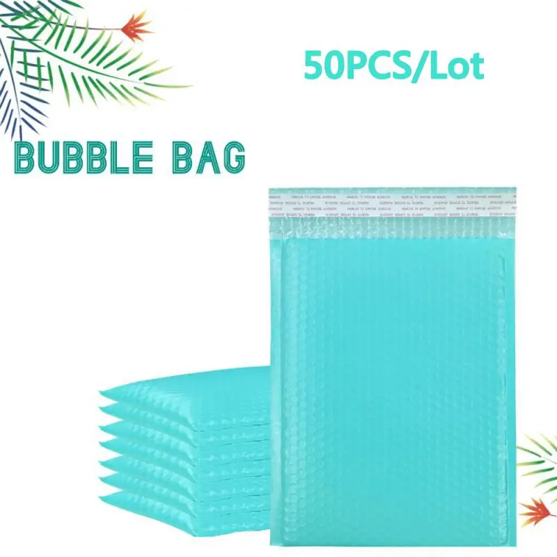

50pcs Padded Envelopes Bubble Mailers Pearl film Gift Present Mail Envelope Bag For Book Magazine Lined Mailer Self Seal Blue