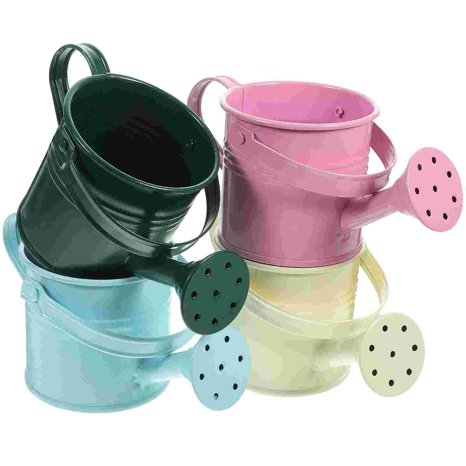

5 Pcs Gardening Supplies Child Kid Outdoor Toys Decorative Watering Can Planters Long Mouth