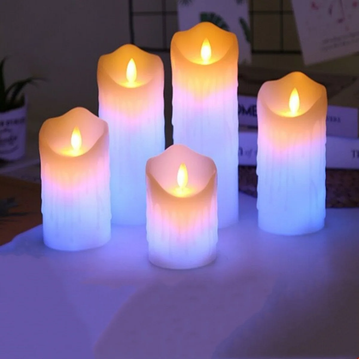 

RGB перезаряжаемая свеча парафиновая