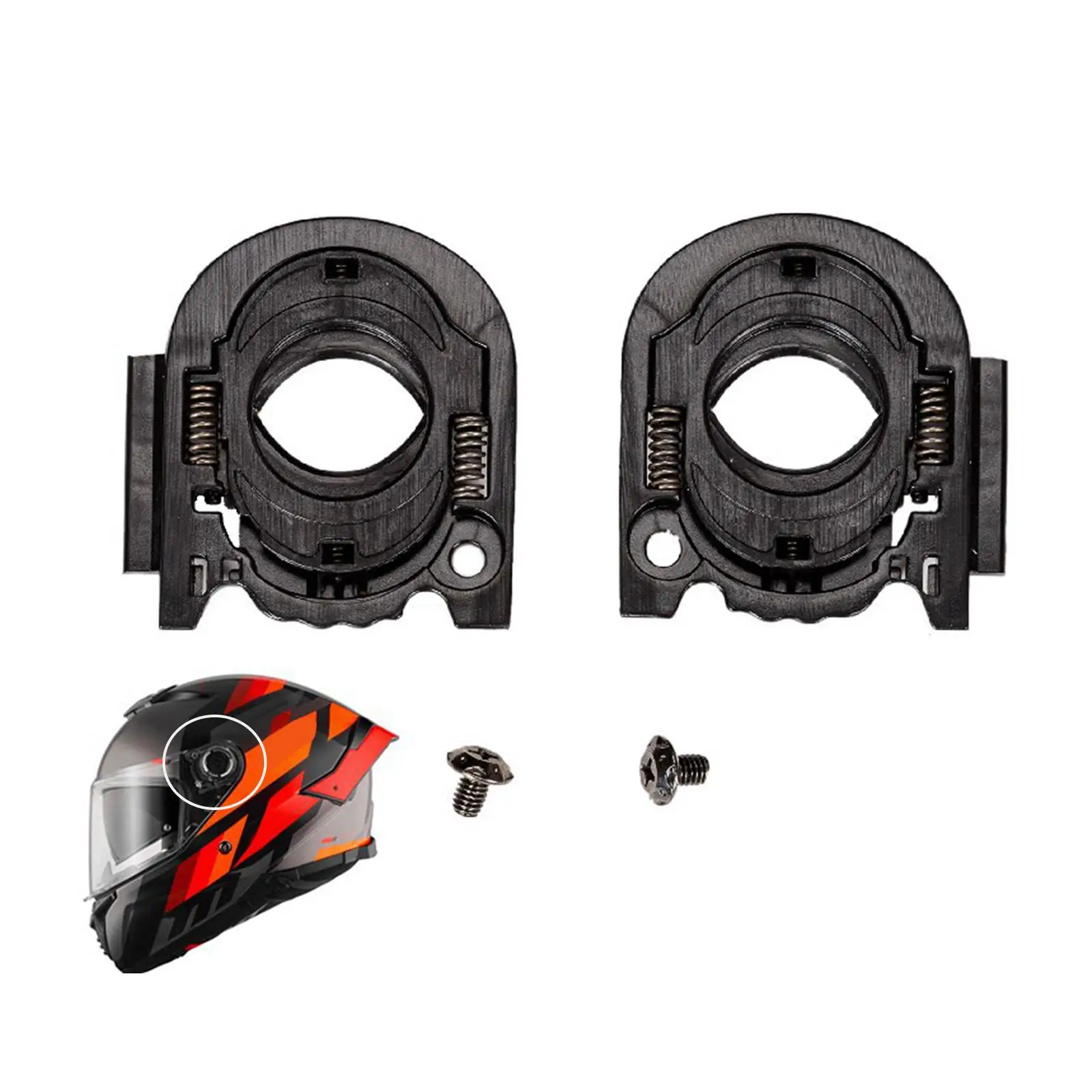 2 защитных основания для шлема запасные части с винтами MT 4