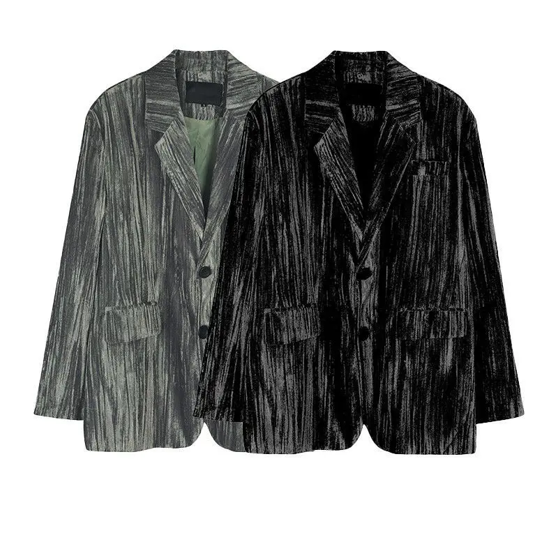 

2022 Autumn New Fashion Light Luxury Fashion Casual Suit Jacket Men's Suits All-match Boutique Clothing Simple Style Coat Men