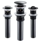 1 шт. черная бронзовая сливная большая крышка художественная раковина с прыгающим сердечником ретро античный латунный Слив для раковины Смеситель аксессуары Прямая поставка