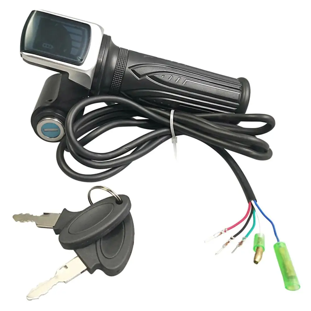 

36v 48v 60v Handlebar Throttle Speed Controller LCD Display Electric Bike Accelerator Accessories For E-bike Handlebar Adapter