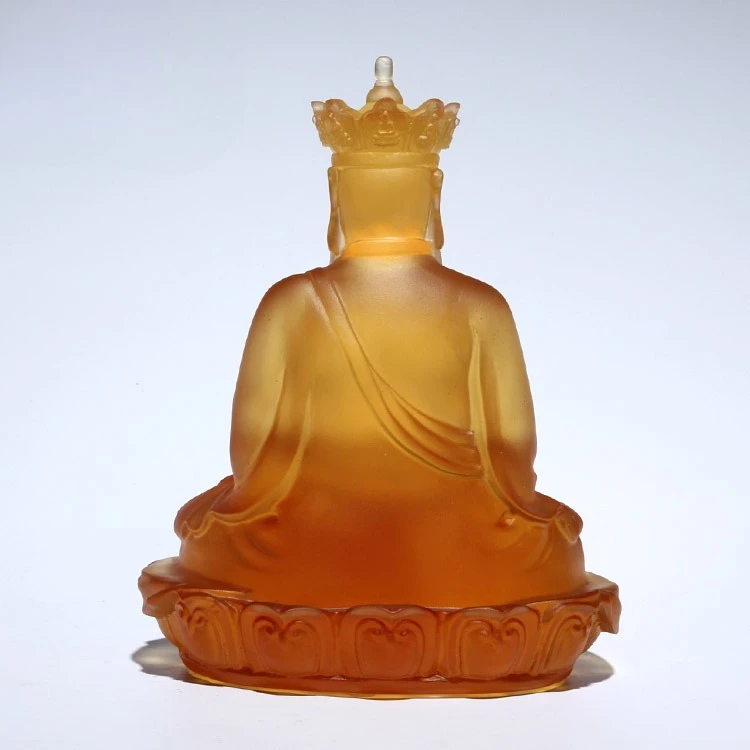 Фото Статуя Будды Медицины PYH Kizo King Bodhisattva, глазурованная, для гостиной, украшение для буддийского зала, орнамент Будды Шакьямуни №4