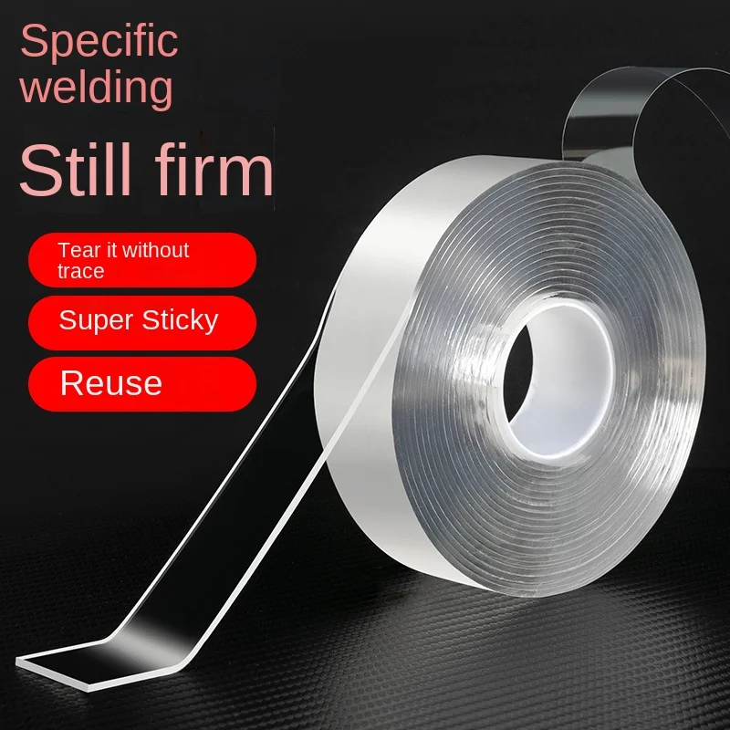 

Nano Tape Double Sided Tape Traceless Extra Strong Adhesive Non-slip Tape Waterproof Transparent Tape Kitchen Bathroom Stickers