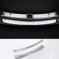 for mercedes benz e class w213 2017 2020 stainless car rear bumper protector plate decorate cover car trunk boot trim