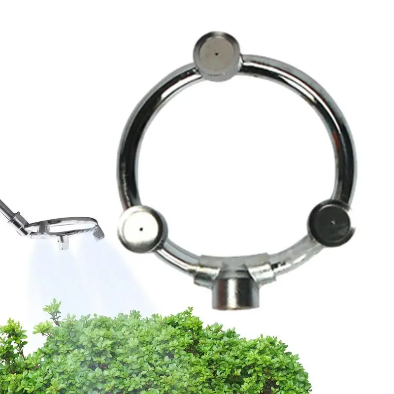 

Atomizing Nozzle Multi Head Sprayer Garden Hose Splitter Detachable Lightweight Stainless Steel Nozzle for Car Wash Landscaping