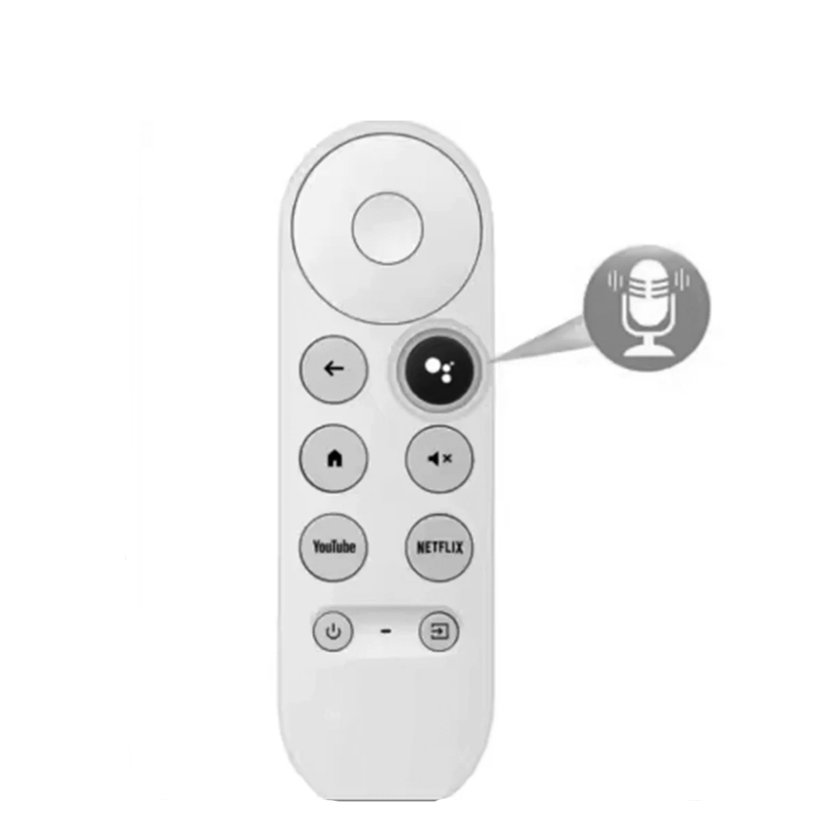 Фото Пульт дистанционного управления для Google Chromecast 4K Snow Streaming Media Player (только пульт) G9N9N, замена с голосовым управлением №4