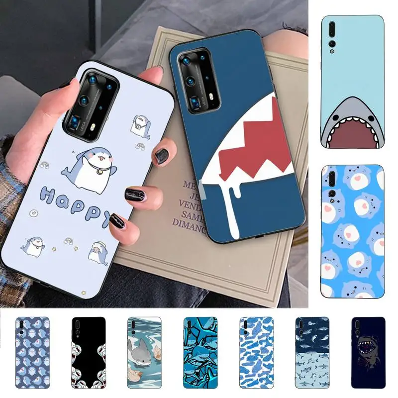 

Shark Phone Case for Huawei P30 40 20 10 8 9 lite pro plus Psmart2019