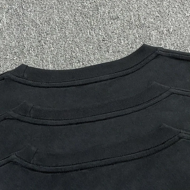 Мужская и женская футболка Askyurself поношенная Красная с коротким рукавом надписью