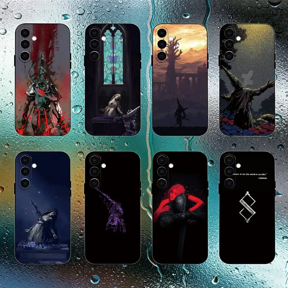 Фото Чехол для телефона B-Blasphemous Game для Samsung Galaxy A73, A72, A71, A70, A53, A52, A51, мягкий силиконовый черный чехол №1