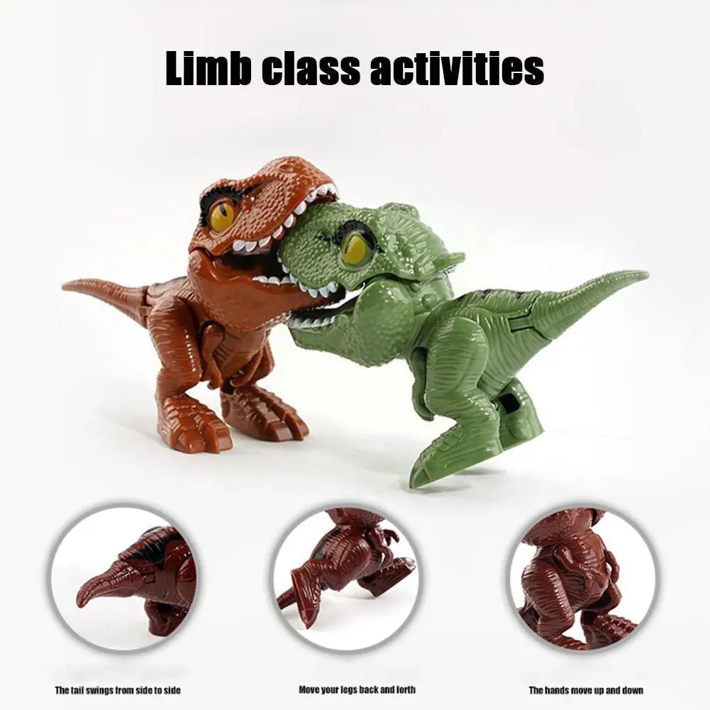 

1pc Biting Finger Dinosaur Toy Tricky Tyrannosauru Toys Interactive Gift Child Hot Kids Fidget Dinosaur Model Figu L8h6