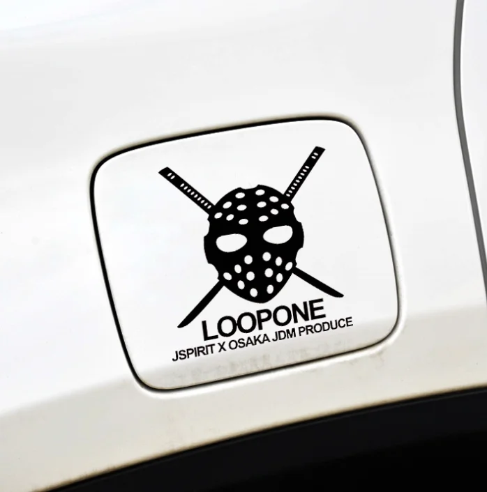 Mask Man Loopone JDM JSPIRIT Car Styling Vinyl Decals Auto Body Tail Window Decorate Stickers |